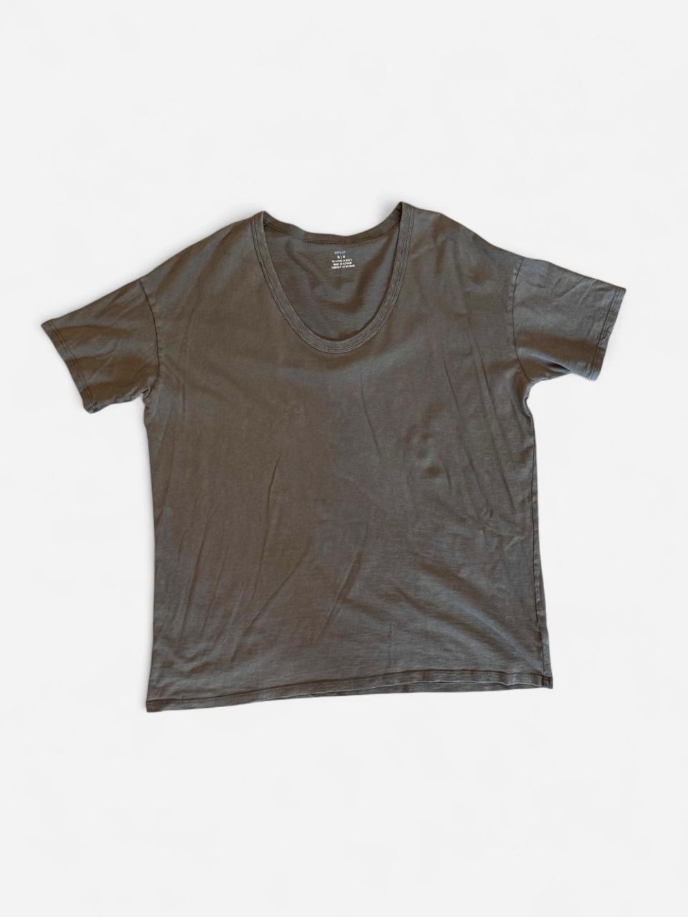 Aerie Army Green Oversized Scoop Neck Tee Medium - Picture 6 of 9
